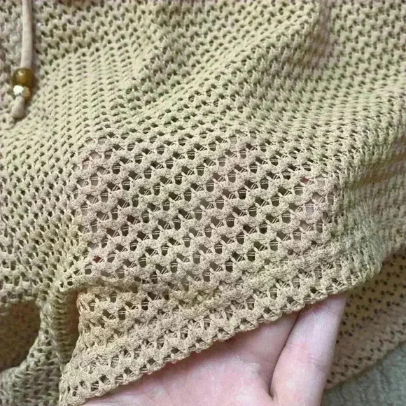 La Vie En Rose Crochet Swim Shorts nude/tan short size xl - Picture 11 of 12